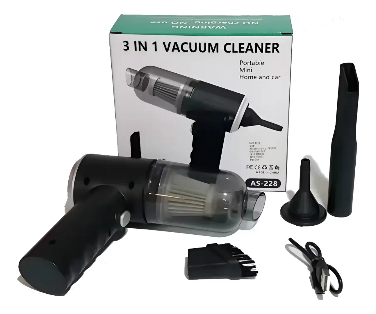 MINI ASPIRADORA PORTATIL 3 EN 1 VACUMM CLEANER