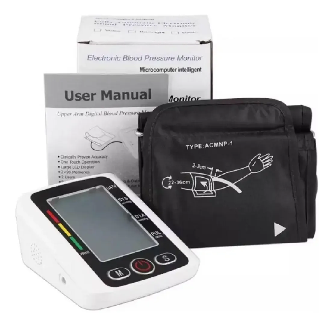TENSIOMETRO DIGITAL AUTOMATICO DE BRAZO CON VOZ