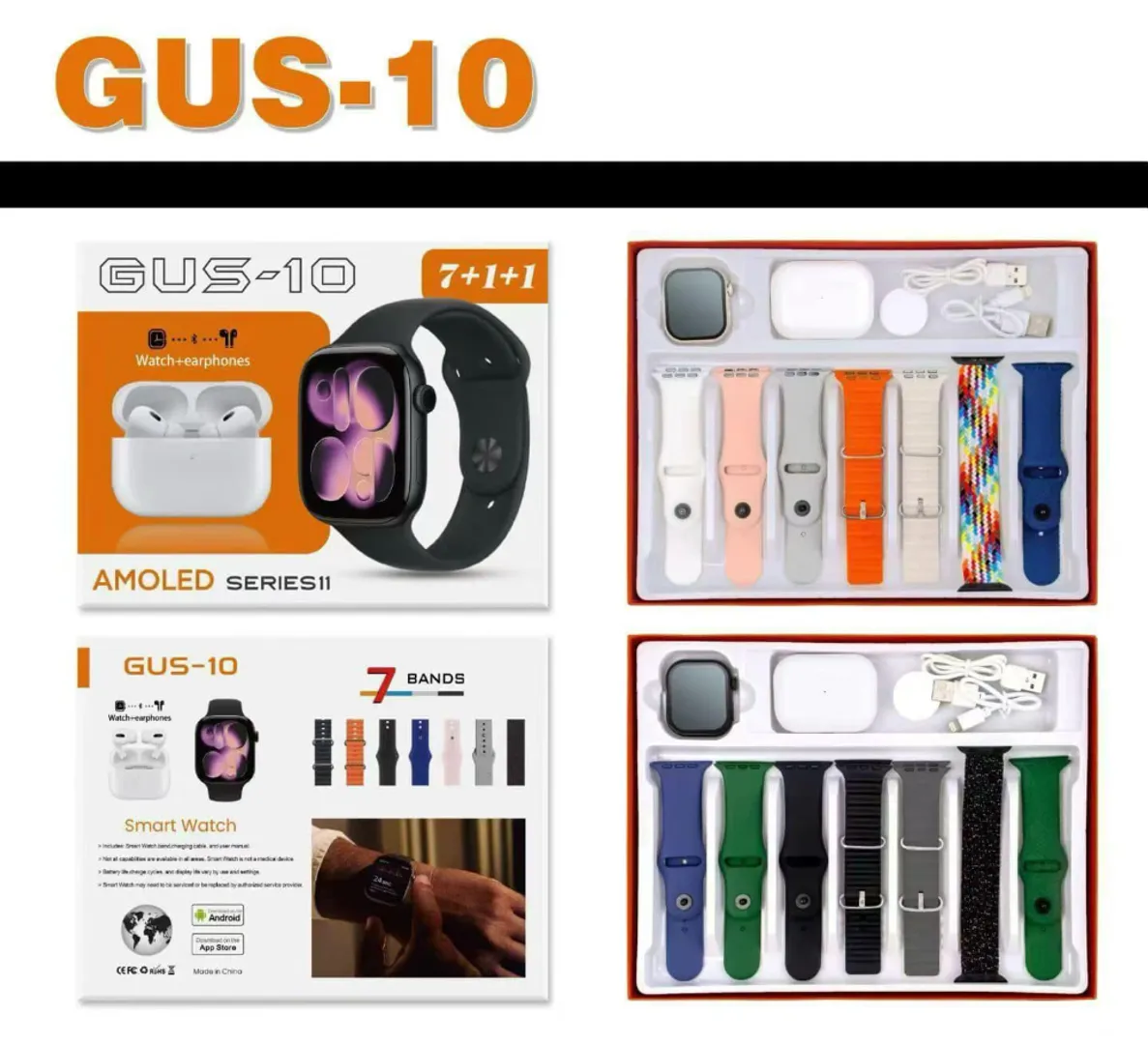 SMART WATCH RELOJ+AUDIFONOS SERIES 11