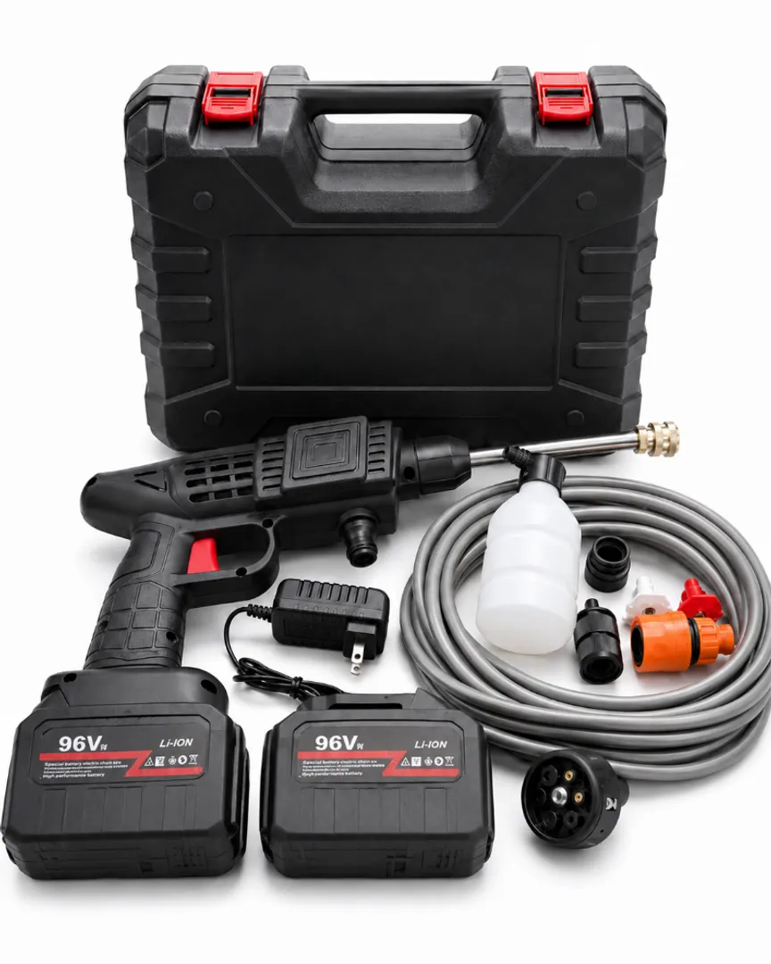 HIDROLAVADORA PORTATIL DOBLE BATERIA 96V ALTA PRECION